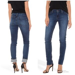 Mott & Bow Boyfriend Slim Straight Ridge  Women's Blue Jeans Size W28-L32